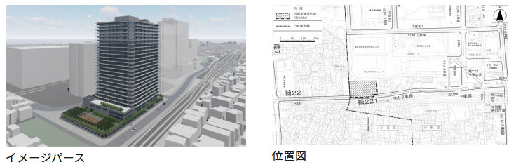 囲町西地区市街地再開発イメージ